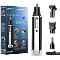 Cleanfly Cortapelos Nariz-Cortapelos Nariz y Oreja Recargable Profesional Sin Dolor-4 en 1 Hoja de Doble Filo…